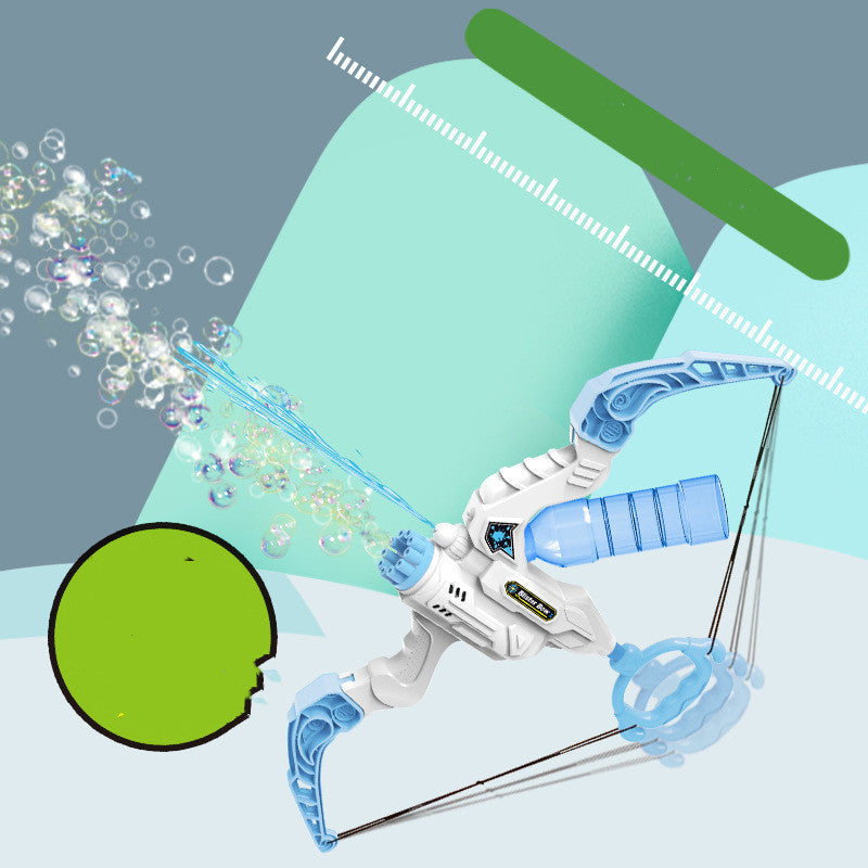 Bow And Arrow Automatic Bubble Blower And Launcher, Water Gun 2 In 1 Outdoor Toys For Children Kid Gifts
