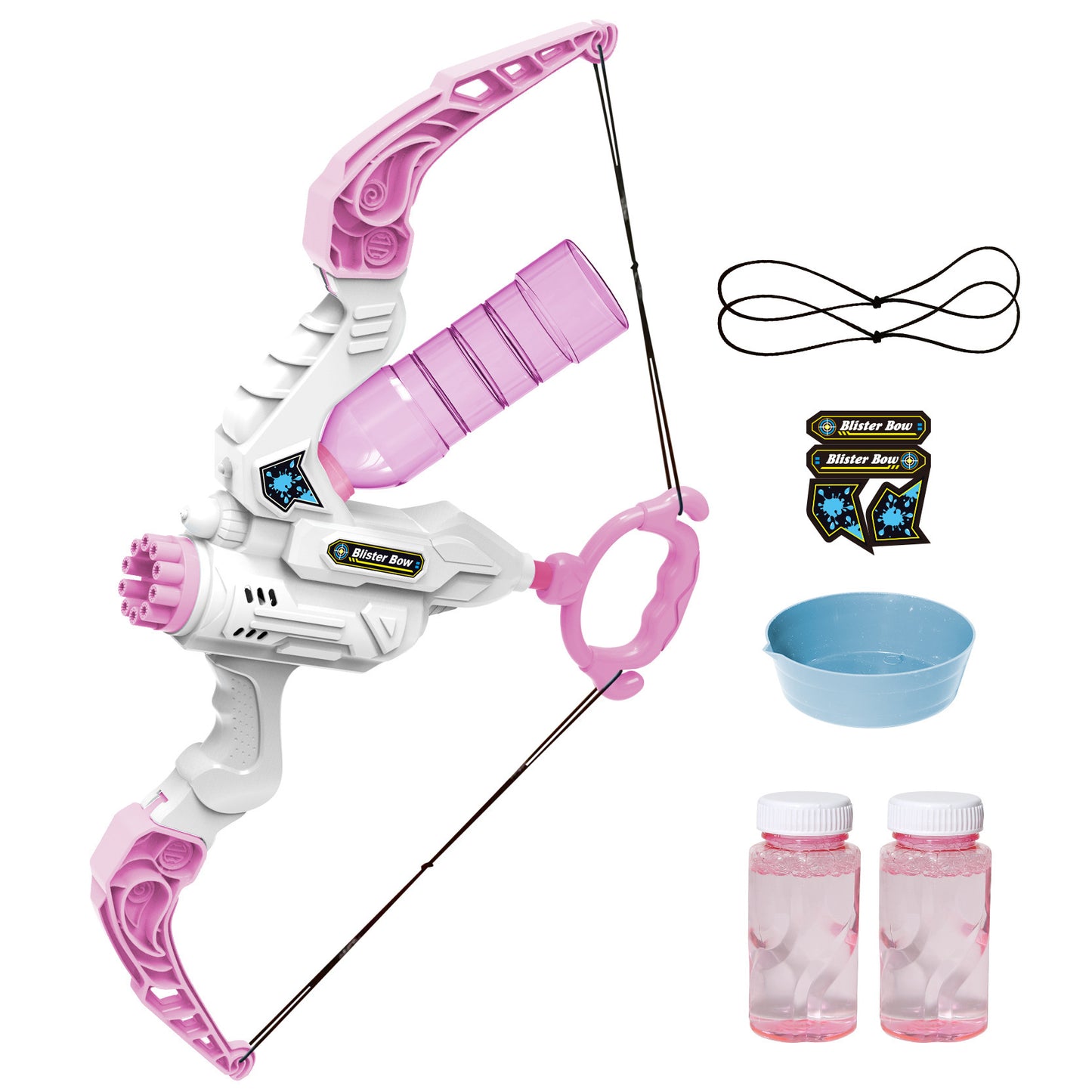 Bow And Arrow Automatic Bubble Blower And Launcher, Water Gun 2 In 1 Outdoor Toys For Children Kid Gifts