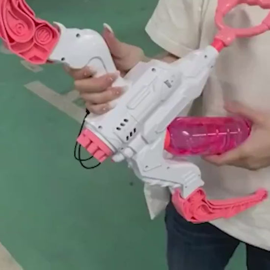 Hot 2 In 1 Bubble Gun Electric Bow And Arrow Automatic Bubble Blower And Launcher Water Gun 2 In 1 Outdoor Toys For Children Kid Gifts