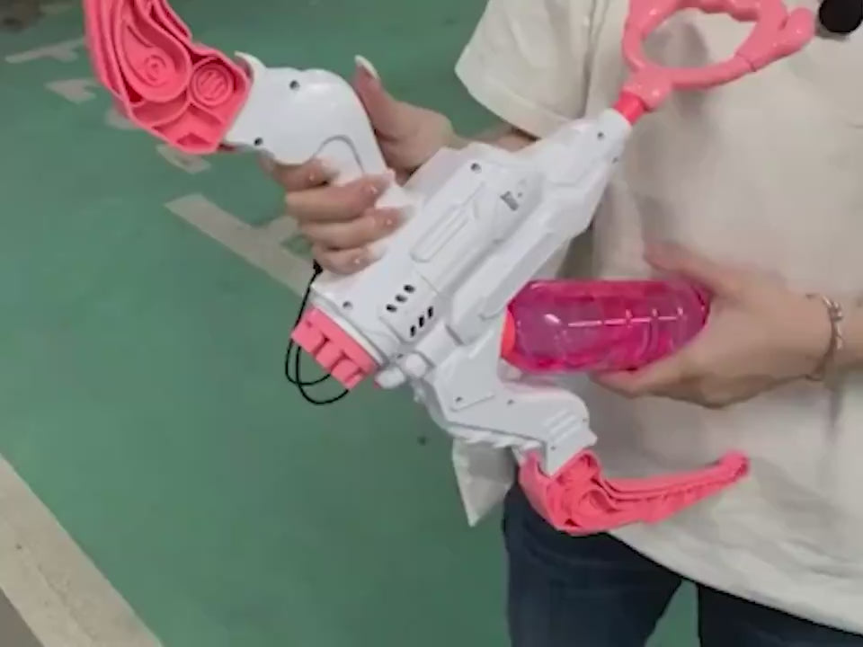 Hot 2 In 1 Bubble Gun Electric Bow And Arrow Automatic Bubble Blower And Launcher Water Gun 2 In 1 Outdoor Toys For Children Kid Gifts